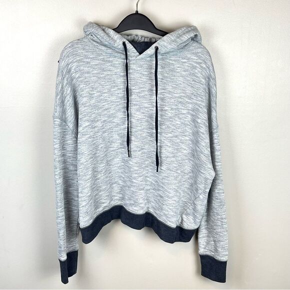 Banana Republic Sweatshirt Hoodie Open Back Blue Size M - Picture 1 of 4